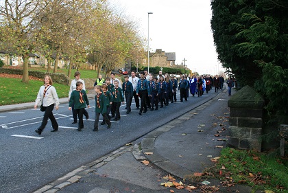 scouts on remembrance day 2014